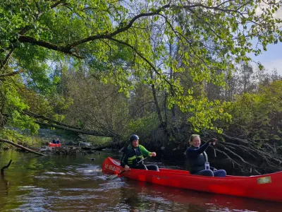 Kanuumatkajad Vääna jõel. Foto: Tormi Tabor
