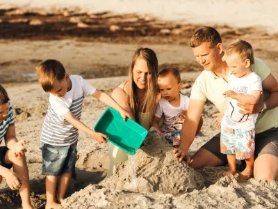 Getter Salus koos oma perega