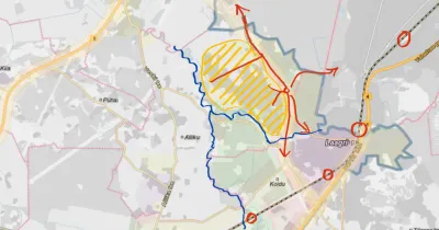 Alliku küla juurdepääsud. Visand: Raul Vibo