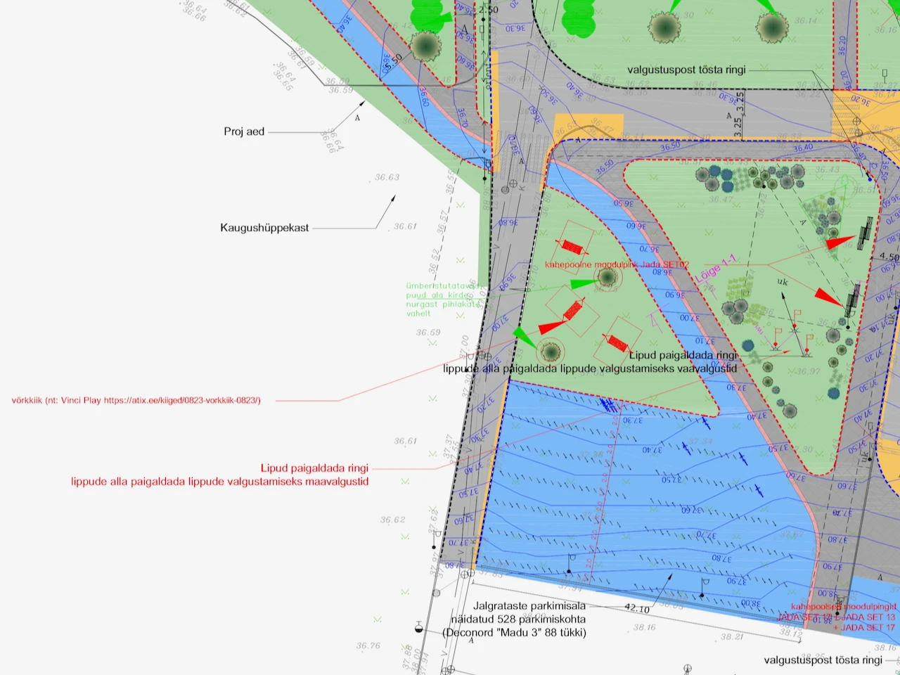 Laagri Kooli väliterritooriumi projekti väljavõte
